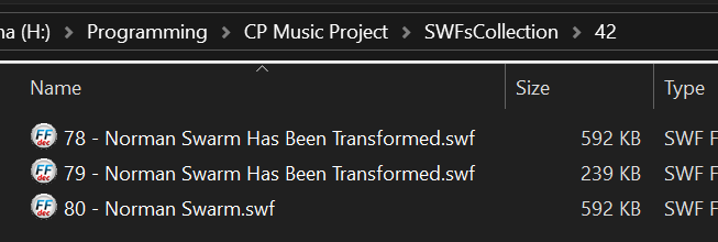 Multiple versions of a track sharing the same ID (Excerpt)